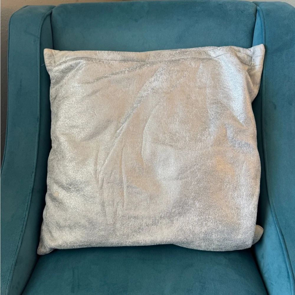 20x20 West Elm Silver Pillow Cover/Sham/Case